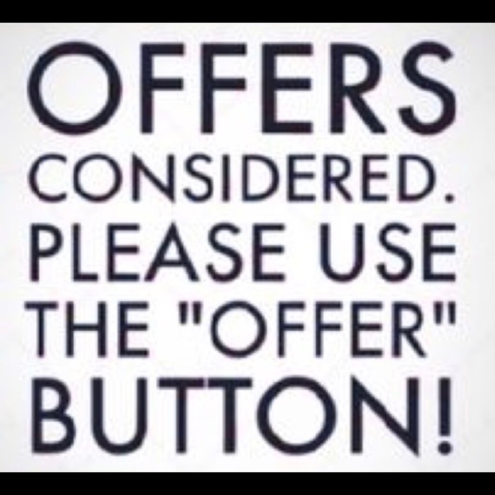 Reasonable offers accepted